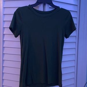 Dark green and dark red slim fit shirt